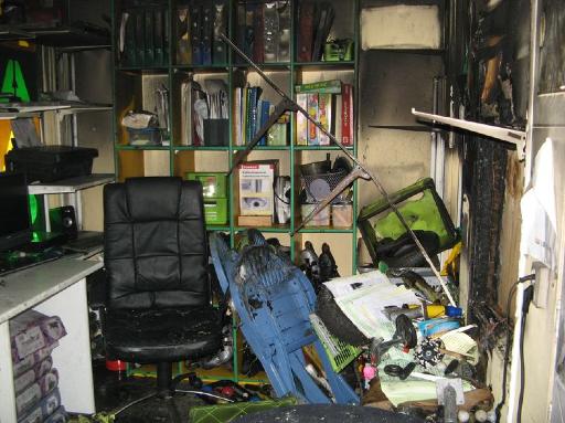 Brand bij het Haagse Hopje op het Anna Blamanplein